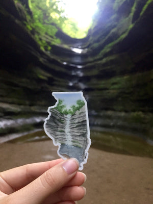 2019 I got to visit Starved Rock State Park! The place I painted in Illinois!
