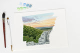 Arkansas Watercolor Print, Arkansas State Art, Arkansas Painting, Arkansas Map, Arkansas Gift,