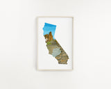 California Redwoods National Park Watercolor Print, California Redwoods Trees Souvenir