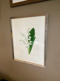 Lily of the Valley Original Painting Mated and framed to size 16x20