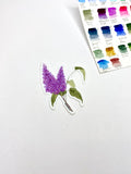 Lilac Sticker, Lilac decal for water bottles, Lilac Art