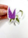 Lilac Sticker, Lilac decal for water bottles, Lilac Art