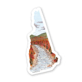 New Hampshire Decal, Watercolor New Hampshire Sticker, NH Car Decal, State Decal, State Sticker, Thermos Decal, Waterproof NH Decal,  Decal
