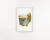Ohio Watercolor Print, Ohio State Art, Home State Art, Ohio State Shape Art, Ohio map art