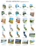 Custom Watercolor State Print, Custom State Art, Custom Country, Commission State or Country Art