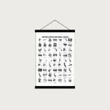 National Parks Sticker Tracker 18x24