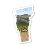 Vermont Decal, Watercolor Vermont Sticker, VT Car Decal, State Decal, State Sticker, Thermos Decal, Waterproof VT Decal, Mansfield Mountain