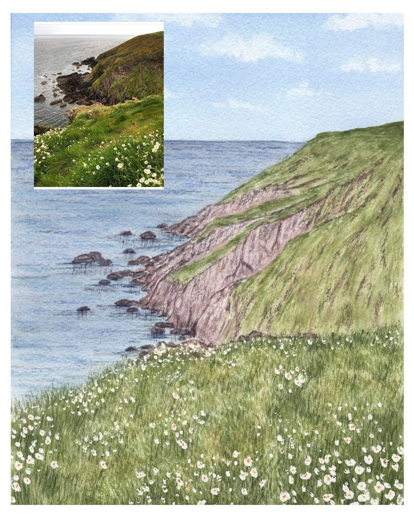 Custom Watercolor Landscape Original Painting, Custom Landscape, Custom Painting gift Emilie Taylor Art