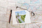 Arkansas Watercolor Print, Hot Springs National Park Painting, Arkansas State Art, Arkansas Painting
