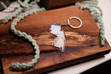 New Jersey Keychain, Jersey Shore Keychain, New Jersey Artwork Souvenirs