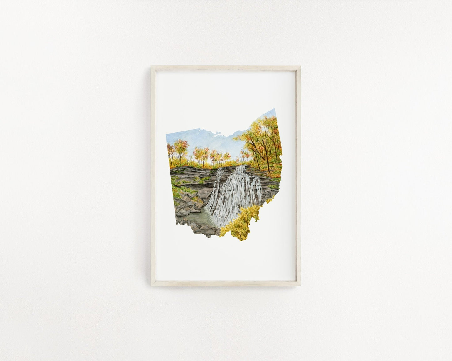 Ohio Cuyahoga Valley National Park Watercolor Painting, Cuyahoga Valley Souvenir Emilie Taylor Art