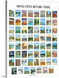 National Park Series on Canvas Gallery Wrap