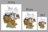 Utah Watercolor Painting, Zion National Park, Angels Landing, Utah State Art, Utah Map Print, UT Art