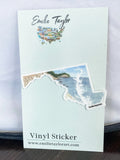 Maryland Decal, Watercolor Maryland Sticker, MD Car Decal, State Decal, State Sticker, Thermos Decal, Waterproof Maryland Decal, MD Decal