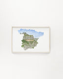 Spain Watercolor Print, Spain Art, Spain Painting, Montserrat, Spain Gift, Spain Souvenir, Spain Wall Art