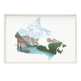 Canada Watercolor Painting, Canada Art, Banff National Park, Moraine Lake, Canada Country Print