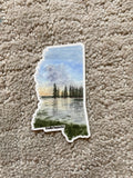 Mississippi Decal, Watercolor Mississippi Sticker, MS Car Decal, State Decal, State Sticker, Thermos Decal, Waterproof Mississippi Decal