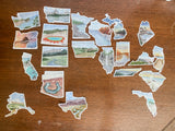 Alaska Decal, Watercolor Alaska Sticker, AK Car Decal, Home State Decal, State Sticker
