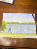 Lake House Original Painting