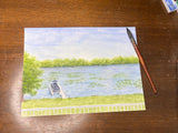 Lake House Original Painting