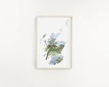 Scotland Watercolor Print, Scotland Art, Scotland Painting, Kilchurn Castle, Highlands Scotland