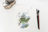 Scotland Watercolor Print, Scotland Art, Scotland Painting, Kilchurn Castle, Highlands Scotland