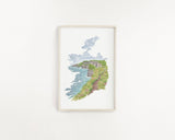 Ireland Watercolor Print, Ireland Painting, The Cliffs of the Moher Ireland
