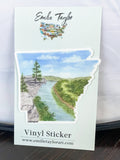 Arkansas Decal, Watercolor Arkansas Sticker, AR Car Decal, Home State Decal, State Sticker, Thermos Decal, Waterproof Arkansas Decal