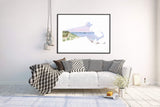 Massachusetts Watercolor Painting, Massachusetts State Art, Massachusetts Souvenir, Cape Cod MA - Emilie Taylor Art