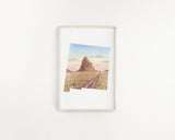 New Mexico Watercolor Print, New Mexico State Art, New Mexico Map Poster, Long distance art gift - Emilie Taylor Art