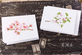 Watercolor Greeting Card, Floral Card, Flower Greeting Card, Flower Art, Apple blossom Art - Emilie Taylor Art