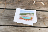 Wyoming Greeting Card, Wyoming Notecard, Wyoming Souvenir, WY Card, Watercolor State Card - Emilie Taylor Art