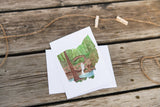Ohio Greeting Card, Ohio Notecard, Ohio Art Souvenir, OH Greeting Card, State card, Ohio Art Card - Emilie Taylor Art