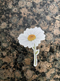 Daisy Decal, Watercolor Daisy Sticker, Mini Flower Decal, Flower Sticker