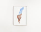 Israel Watercolor Print, Israel Painting, Timna National Park, Israel Gift