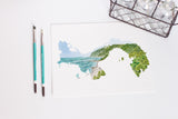 Panama Watercolor Print, Panama Art, Panama Painting, Cambutal, Los Santos