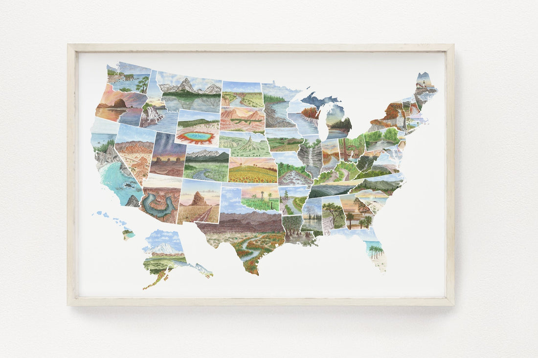 My Watercolor 50 State Series - Emilie Taylor Art