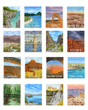 National Park Watercolor art Poster | Pick from all 63 US National Parks