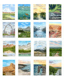 National Park Watercolor art Poster | Pick from all 63 US National Parks