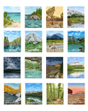 National Park Watercolor art Poster | Pick from all 63 US National Parks