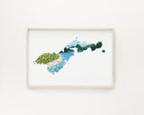 American Samoa Watercolor Painting, National Park of American Samoa Art print