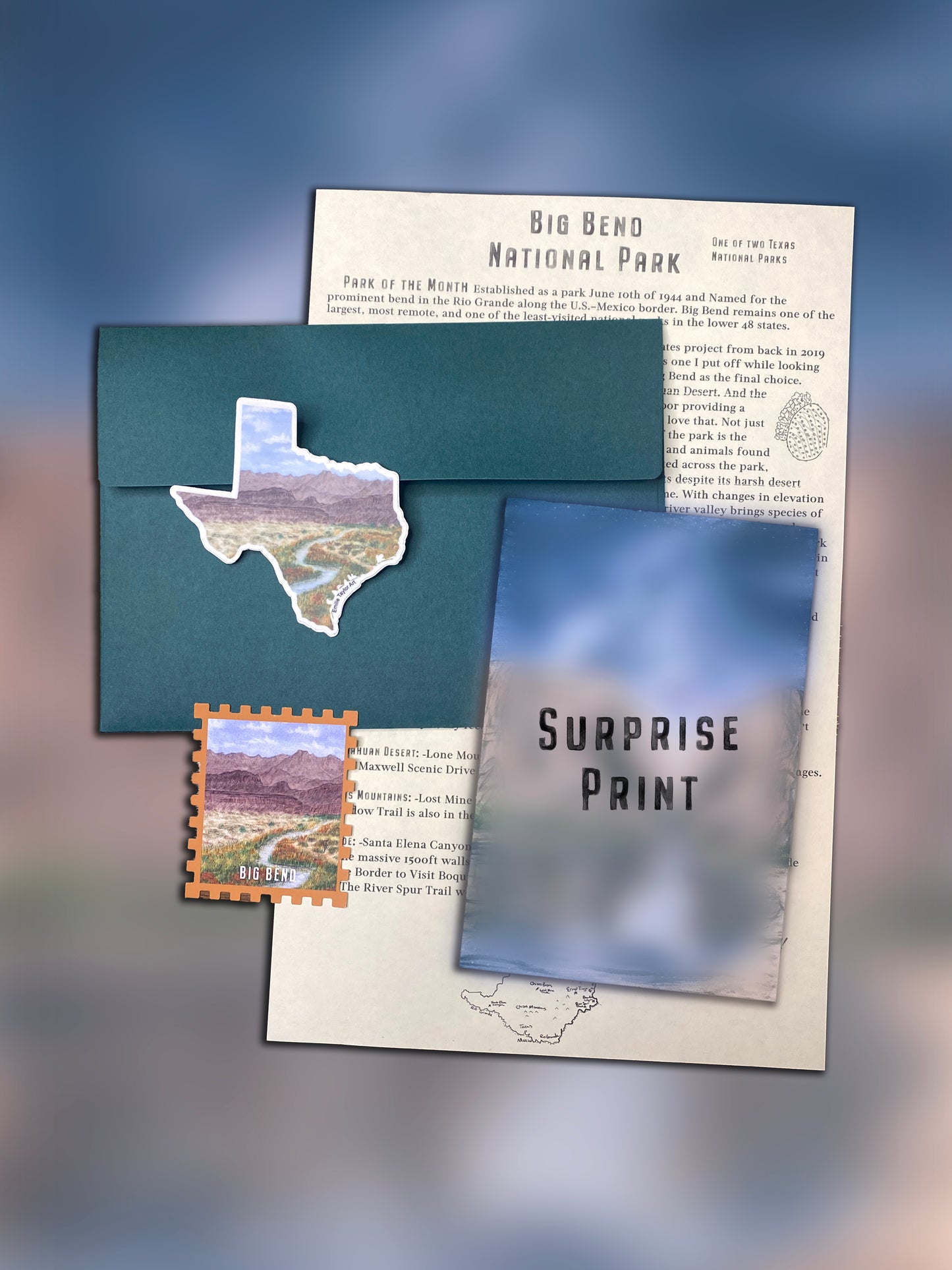 National Park Mail Club Edition #3 Big Bend (Non Subscription/Single Mailer)