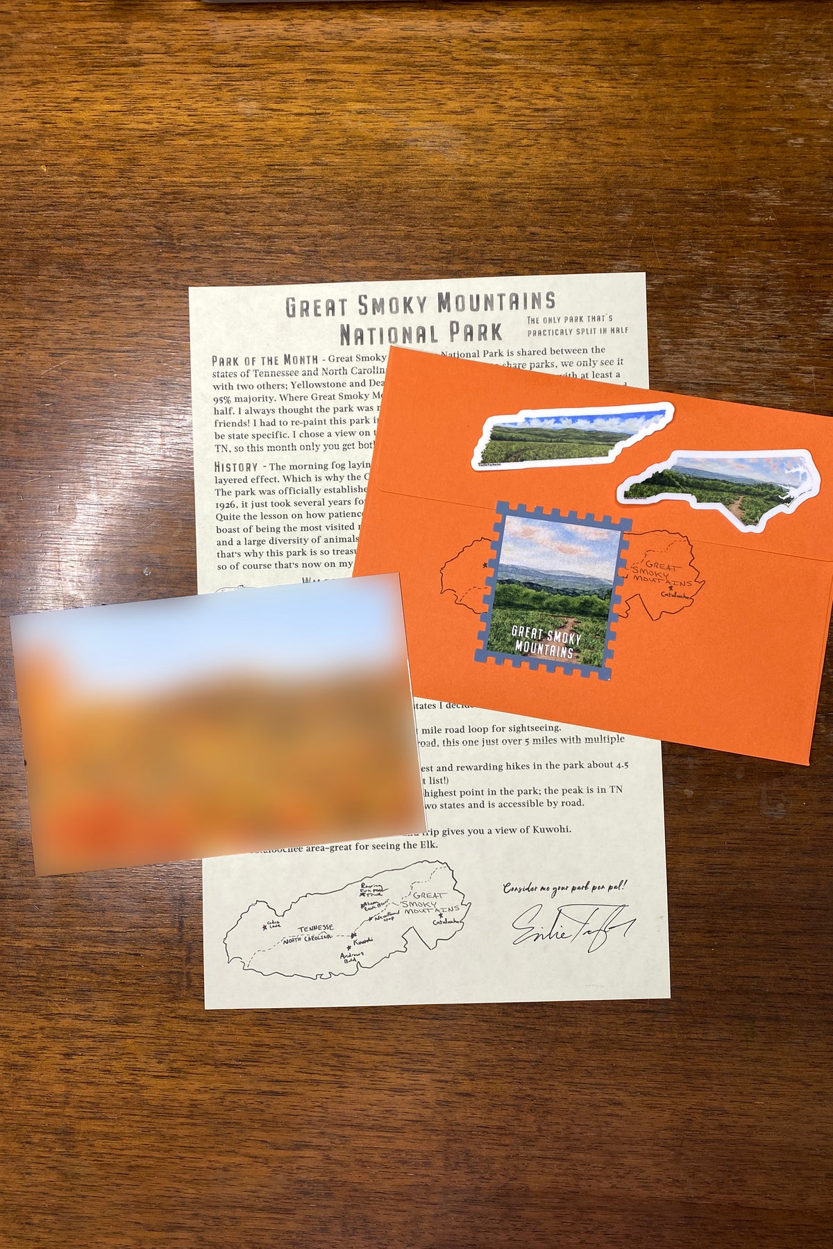 National Park Mail Club Edition #5 Great Smoky Mountains (Non Subscription/Single Mailer)