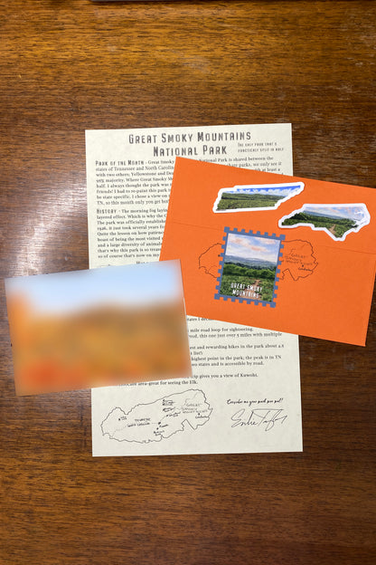 National Park Mail Club Edition #5 Great Smoky Mountains (Non Subscription/Single Mailer)