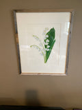 Lily of the Valley Original Painting Mated and framed to size 16x20