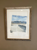 New Mexico White Sands National Park Original Painting Mated and framed to size 11x14