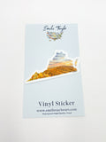 Virginia Decal, Shenandoah National Park, Watercolor Virginia Sticker, VA Car Decal, Virginia State Decal