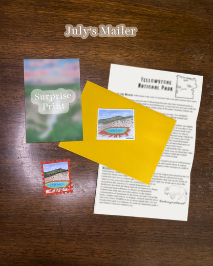 National Park Mail Club Edition #2 Yellowstone (Catch-Up Non Subscription/Single Mailer)