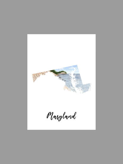 Watercolor State with Name | Print with State's name added |
