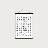 National Parks Sticker Tracker 18x24